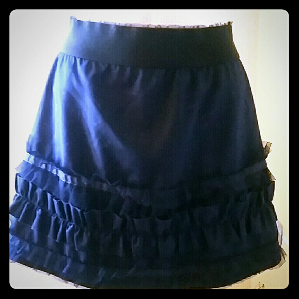 Small party girl mini skirt navy blue
